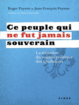 cover image of Ce peuple qui ne fut jamais souverain
